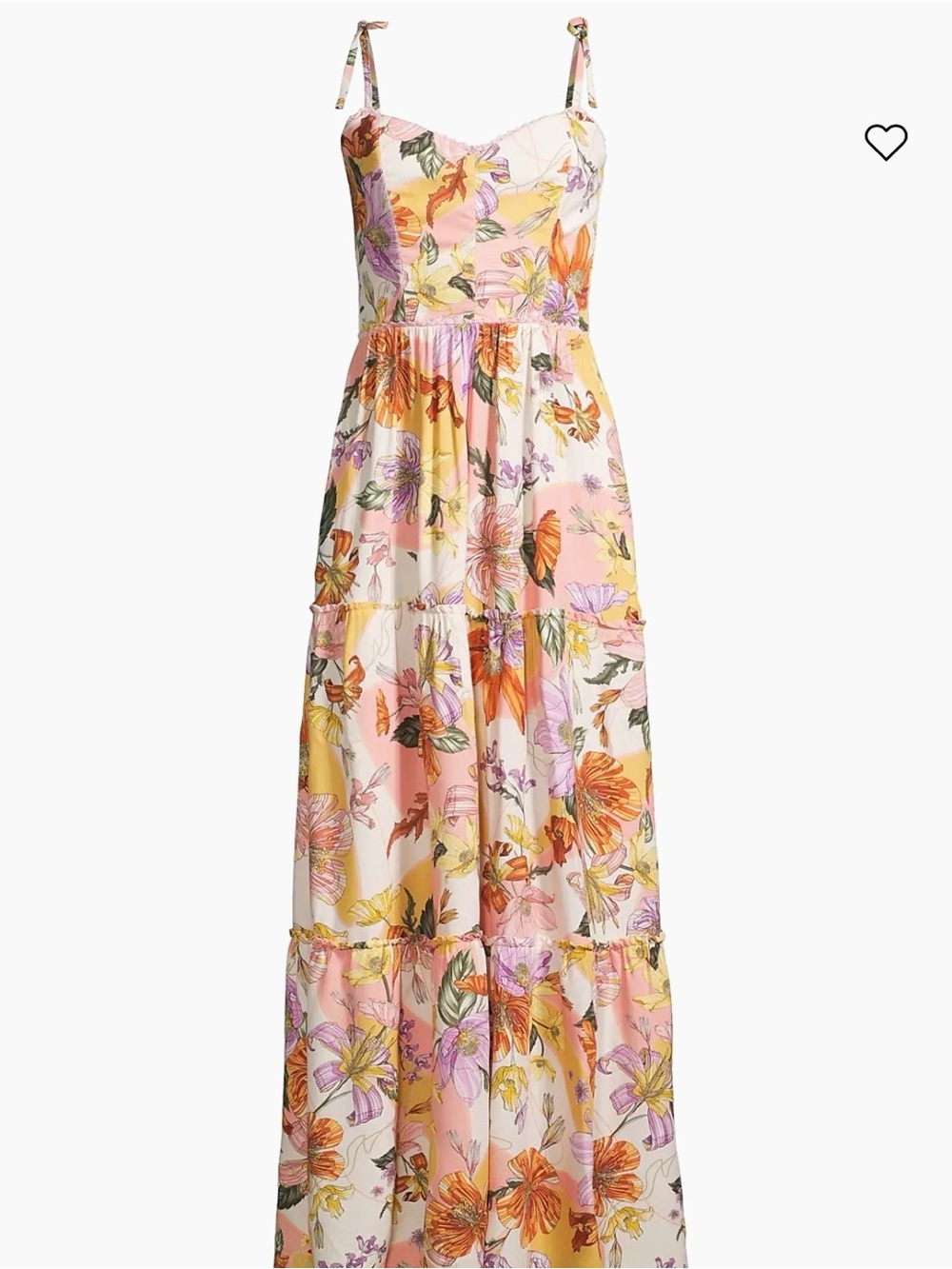Agua Bendita Suzie Vitreo Floral Maxi Dress, Size Large, NWT
